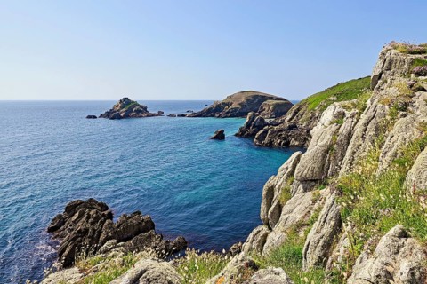 Rocky coast at Pointe de Penn ar Roc'h