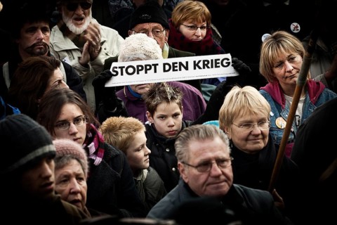 Peace demonstration with approx. 40