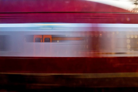 Long exposure from a moving train