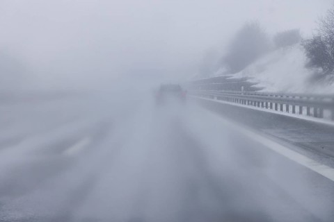 Motorway in winter