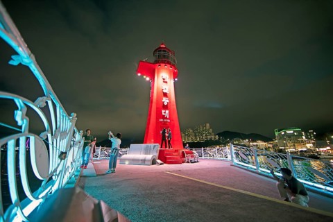 Lighthouse at the Nangman Pocha night market
