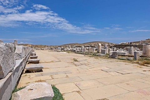 Agora of the ancient city of Delos