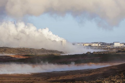 Reykjanes geothermal power plant