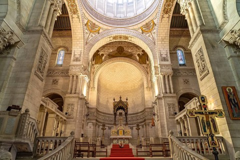 Interior of the Roman Catholic Basilica of Saint-Martin Tours