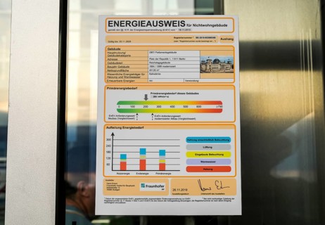 Energy certificate Reichstag