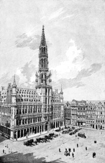 Gothic Town Hall and Town Hall Square