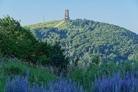 Shipka Monument at the Shipka Pass in the Balkan Mountains in Central Bulgaria. Shipka