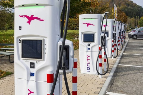 Unused IONITY high-power-charging