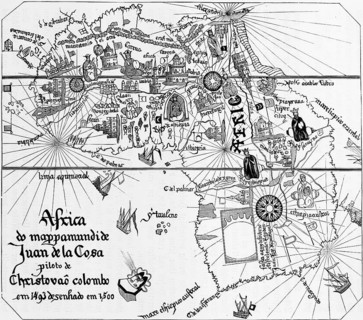 Continent of Africa around the year 1500