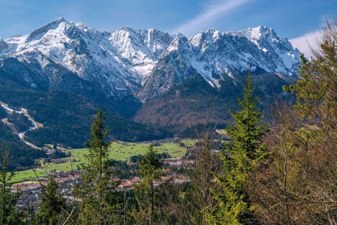 View from the Martinshuette of the valley