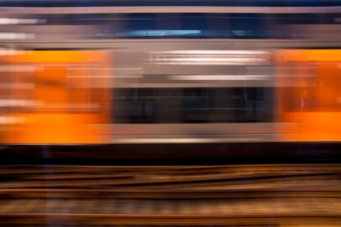 Long exposure from a moving train