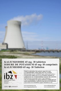 Doel nuclear power plant and iodide tablets to protect Belgian residents from radioactive fall-out in the event of an accident or leak in Belgium