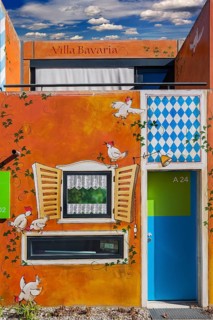 Colourful facade
