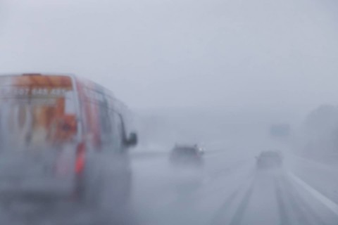 Motorway in winter