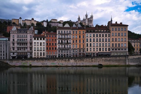 Old town on the Saone