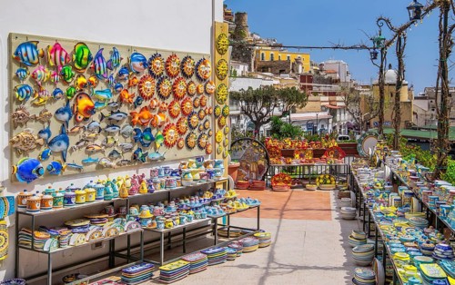 Typical ceramic shop in the centre