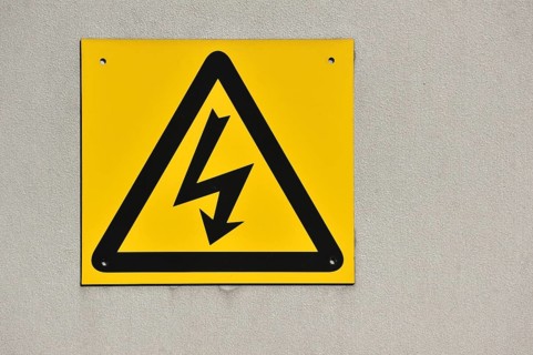 Electricity warning sign