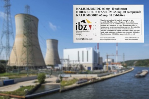 Tihange nuclear power plant and iodide tablets to protect Belgian residents from radioactive fall-out in the event of an accident or leak in Belgium
