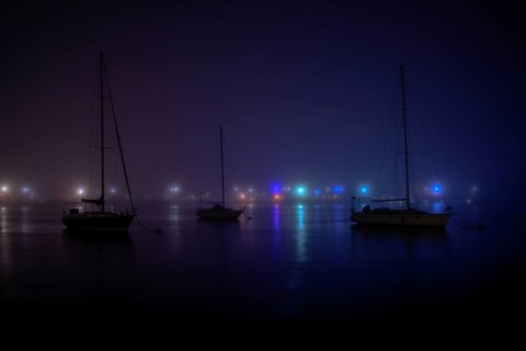 Foggy night in Sheepshead Bay