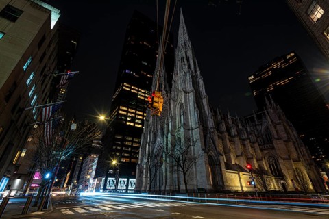 Fifth Avenue at the St Patrick's Cathedral