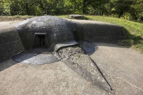 First World War One machine gun bunker type Casemate Pamard of Fort de Souville