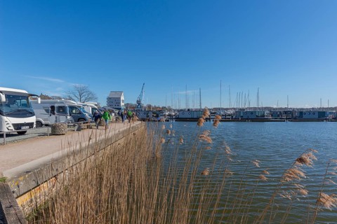 Motorhome pitch on the Schlei