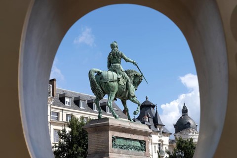 Equestrian statue of Joan of Arc in Place du Martroi