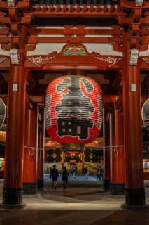 Large Chochin Lantern at the Hozomon Gate of Senso-ji