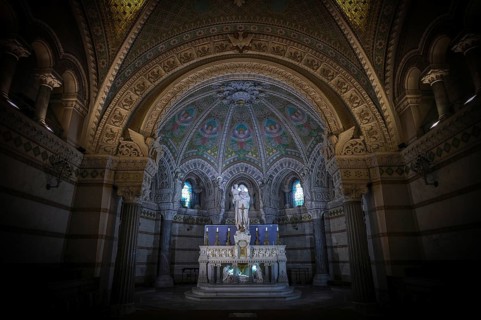 Altar in the crypt