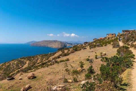 Hiking trail on Isla del Sol