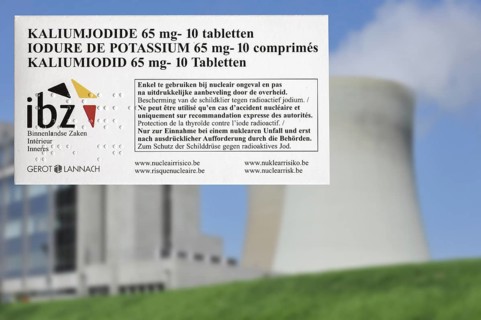 Doel nuclear power plant and iodide tablets to protect Belgian residents from radioactive fall-out in the event of an accident or leak in Belgium
