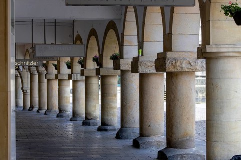 Archways of the buildings at Prinzipalmarkt