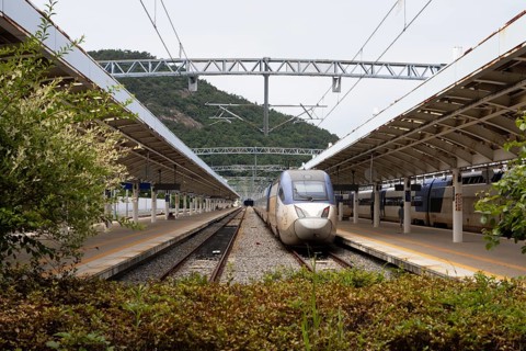 KTX train at Yeosu Expo Station