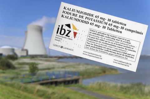 Doel nuclear power plant and iodide tablets to protect Belgian residents from radioactive fall-out in the event of an accident or leak in Belgium