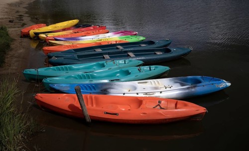 Colourful boats