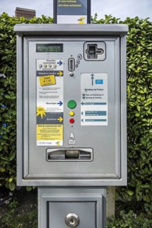 Automated ticket machine at tramstop
