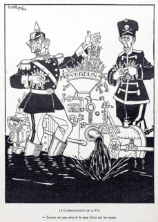 WW1 caricature by artist Carlin showing Prussian Crown Prince