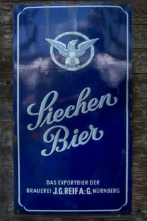 Old enamel sign from the 1950s