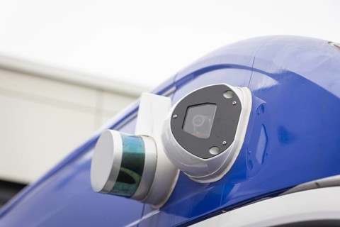 Sensors and cameras on the test bus ABSOLUT research project for autonomous driving