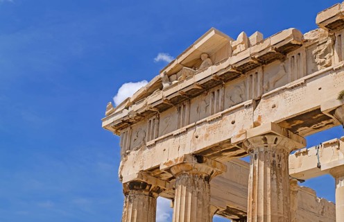 Detail view Parthenon Temple
