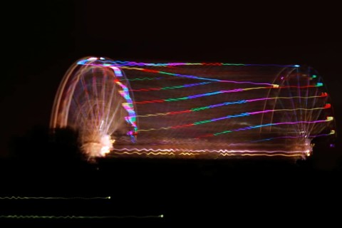 Ferris wheel at night