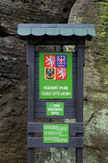 Sign of the Kamnitz Gorge