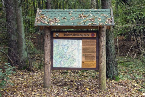 Information board in the Mueritz National Park