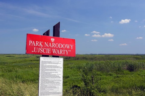 Sign of the Uj? cie Warty National Park