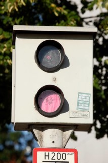 Stationary speed camera