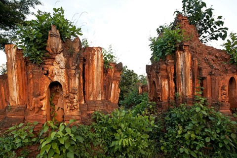 Ruined temples