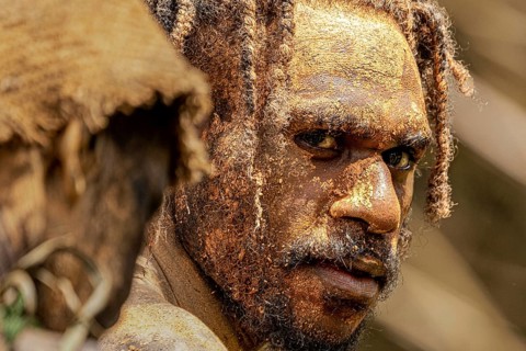 Dancers in war paint