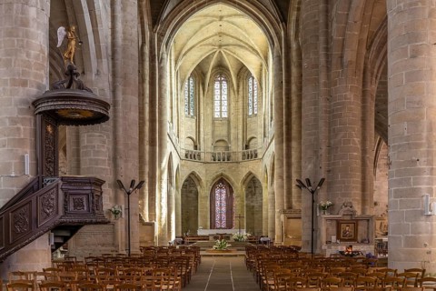 Interior of the Saint-Malo Church in Dinan