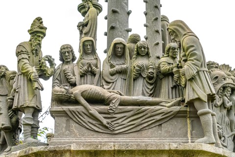 Figures of the Calvaire in the Enclosed Parish of Plougonven