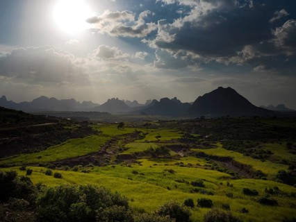 Mountain landscape near Mekele
